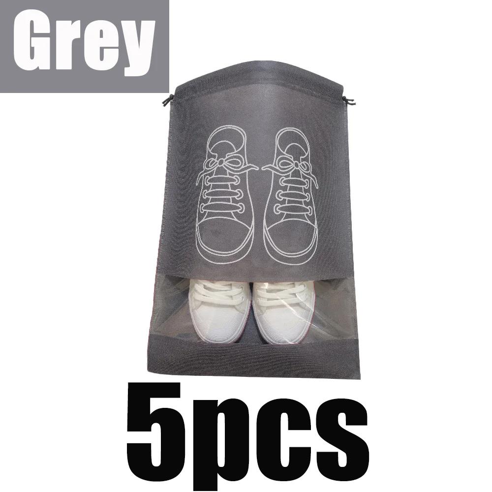 5/10/30pcs Shoes Storage Bags Portable Non-Woven Fabric Large Capacity Travel Waterproof Moistureproof Clothing Classified Bags