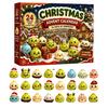 Christmas Countdown Set 2026 Squeeze Toy Advent Calendar, 24-Day Dumpling Bun Fidget Silicone Toys Box, Soft TPR Stress Relief Sensory Gift