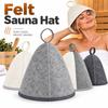 Absorbent Sauna Hat Felt Felt Sauna Cap Gifts Sauna Cap  Bathroom Accessories