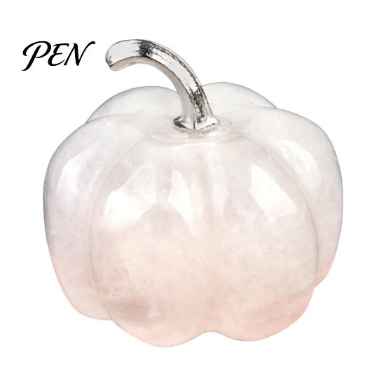 Transparent Crystal Pumpkin Charms Natural Carved Charm, Mini Gemstone Pendant Handmade Diy Craft Accessories for Jewelry DIY Making, Halloween Micro
