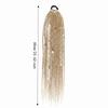 Ombre Women's Braided Wigs Synthetic Twist Braid Hairpiece Textured Dreadlock Ponytail  for Women