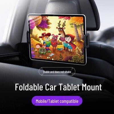 Rotating Telescopic Car Headrest Phone & Tablet Holder for Rear Seat Entertainment