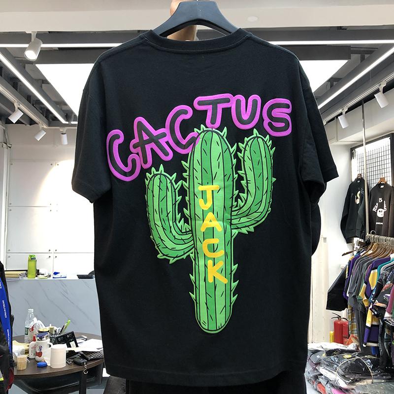 Neues luxuriöses Cactus Jack Hip Hop T-Shirts Travis 2025 Herren Hip Hop Baumwoll-T-Shirt Streetwear T-Shirt