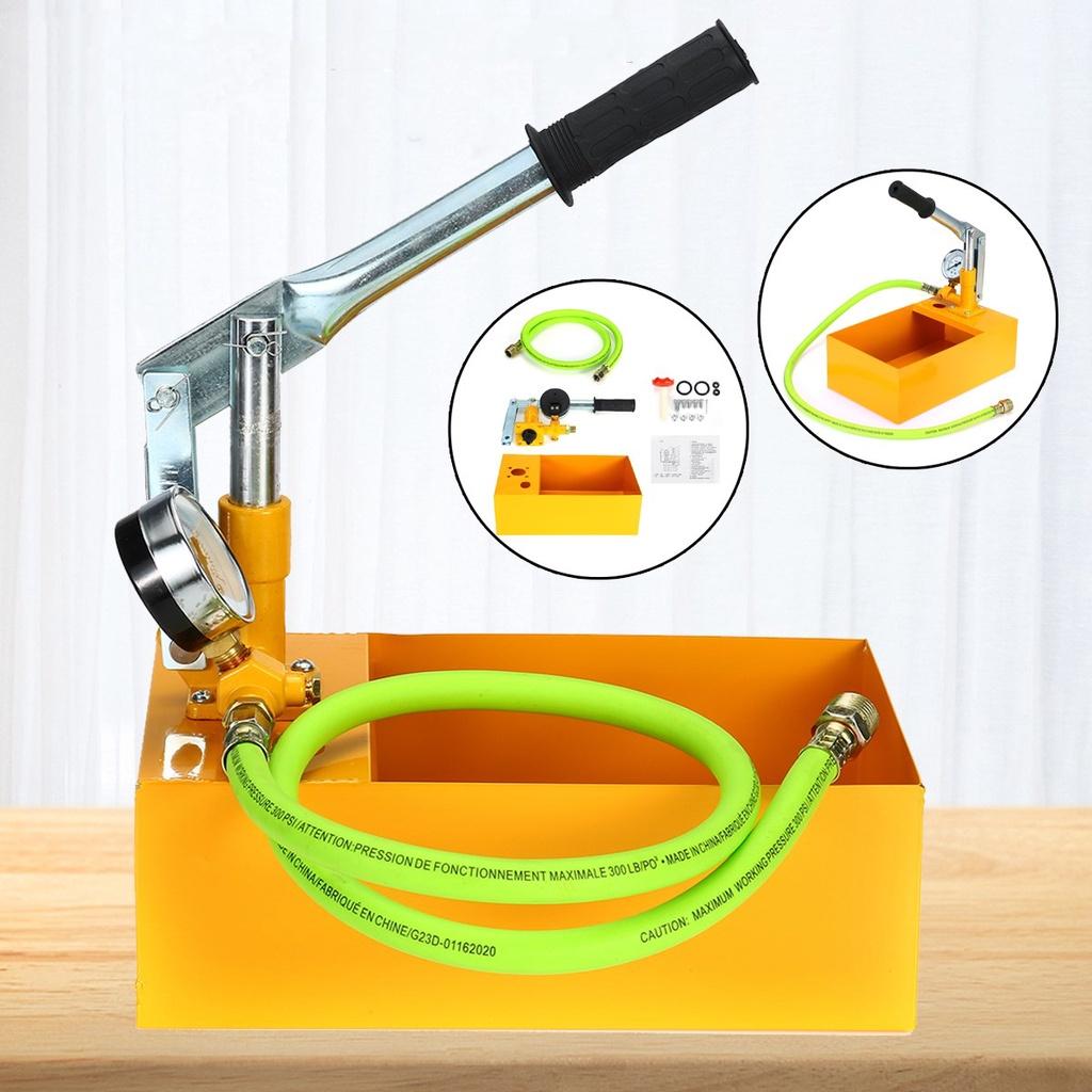 NEW Yellow Water Pressure Tester 25KG Manual Hydraulic Water Pressure Test Pipeline Tester Pump Machine 2.5MPa Pipeline Tester 25KG