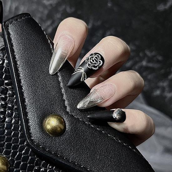 10Pcs Nail DIY Decorations Drop-resistant Colorfast Anti-oxidant Art Waterproof Anti-corrosion Punk Style Rabbit Bear Nail