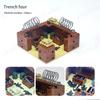 MOC Blocs de Construction Bâtiment Trench-Coat Militaire Blocs Base Militaire Ensemble de Jouets Compatible Briques d'Armes Militaires Pièces Jouets DIY pour Garçons Cadeau