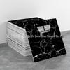 Self-Adhesive Pink Marble Wallpaper: Waterproof, Heat-Resistant Wall Sticker with Aluminum Plastic Panel