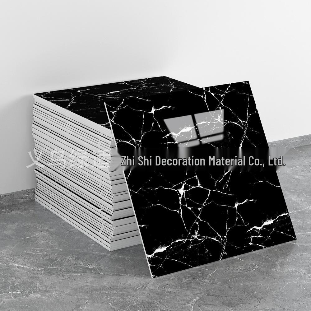 Self-Adhesive Pink Marble Wallpaper: Waterproof, Heat-Resistant Wall Sticker with Aluminum Plastic Panel