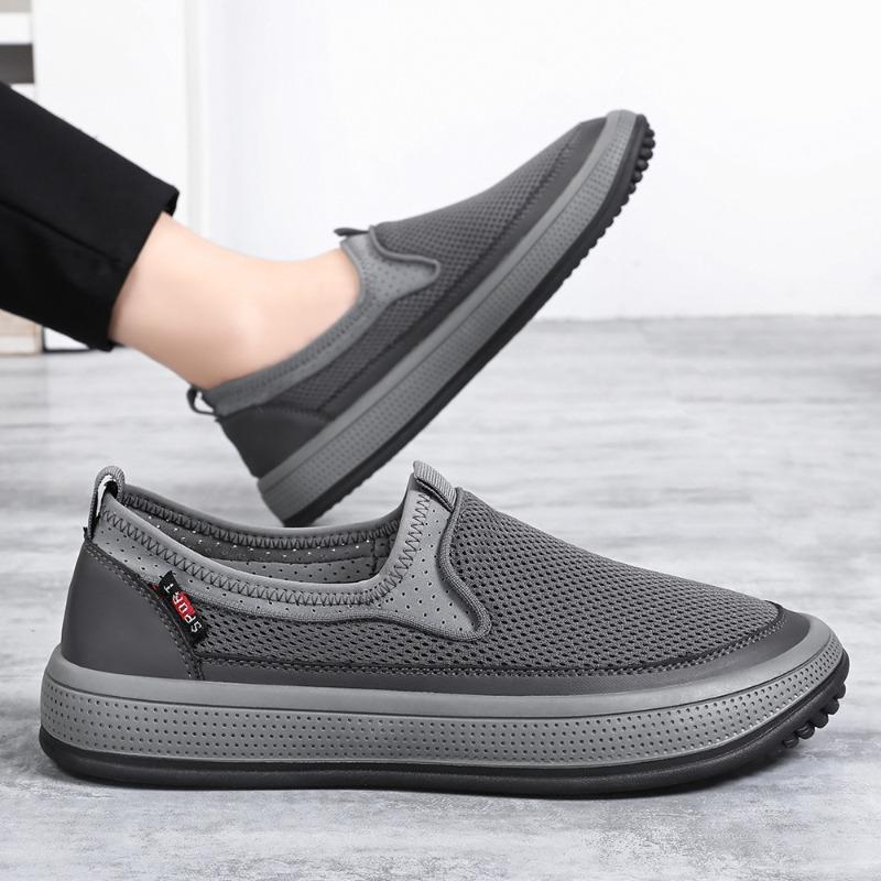 Men's Shoes Casual Shoes Summer New Shoes Men's Large Size Versatile Single Shoes Breathable Mesh Shoes