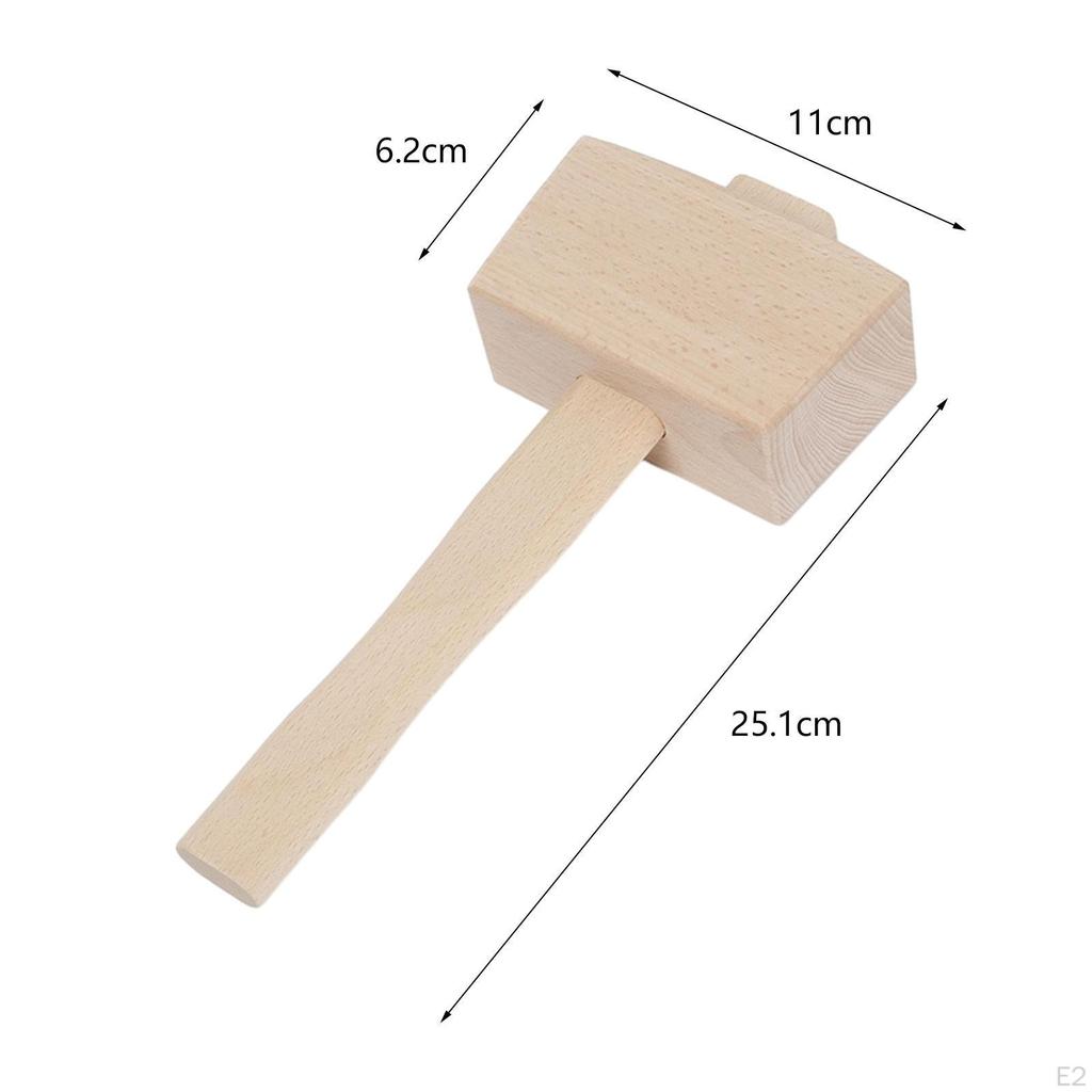Wooden Hammer Ice Mallet Portable Multifunctional Bartender Tools Wood Bar Accessories for