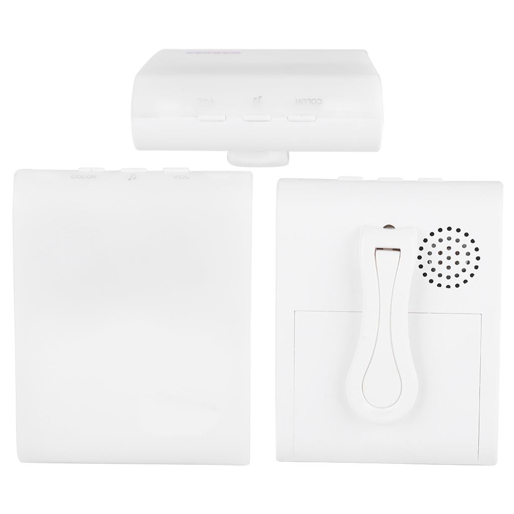 Wireless Button Door Bell Patient Elderly Deaf Caller with 7 Kinds of Flash Lamp Color Tones