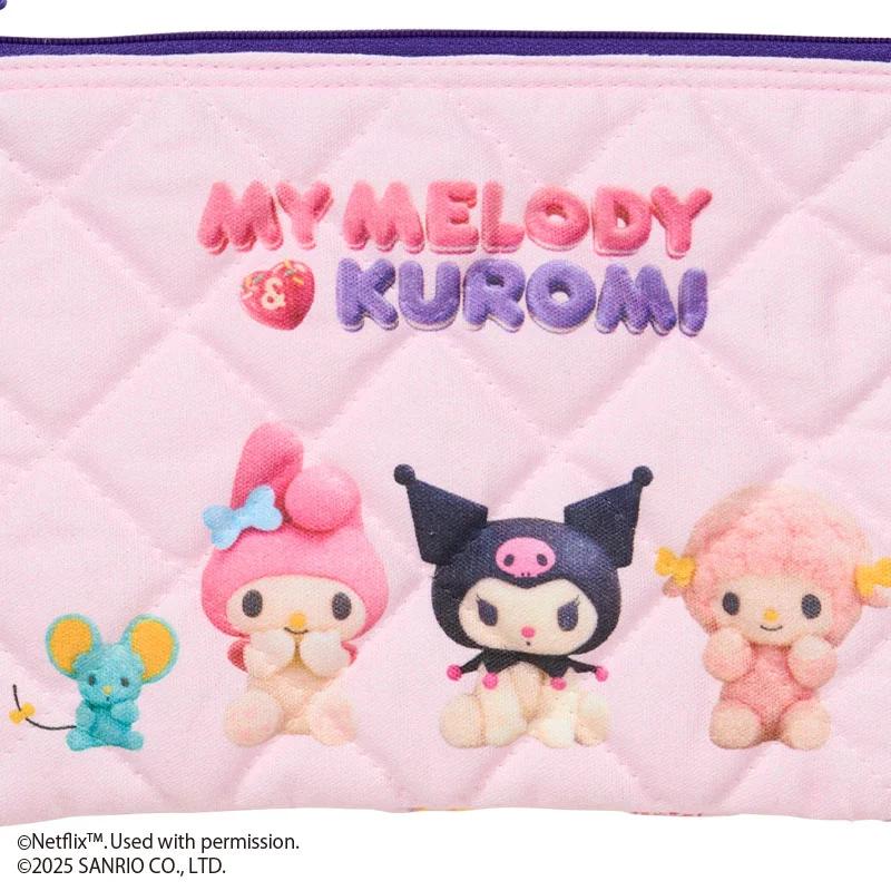 Sanrio My Melody & KUROMI Pliculeț Matlasat Japonia NOU