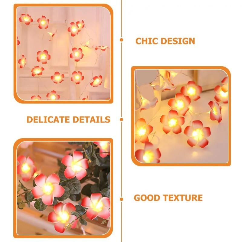 Flower Light String Battery Operated 1.5/3/6m 10/20/40leds Fairy Lights Decorative String Room Decor Lights for Bedroom Weddings Festivals