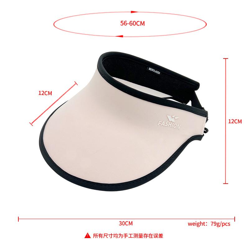 Sommer neuer Sonnenschutz Sonnenhut Damen nahtloser integrierter Empty-Top-Hut große Krempe starker Sonnenschutz und UV-Schutz Sonnenhut