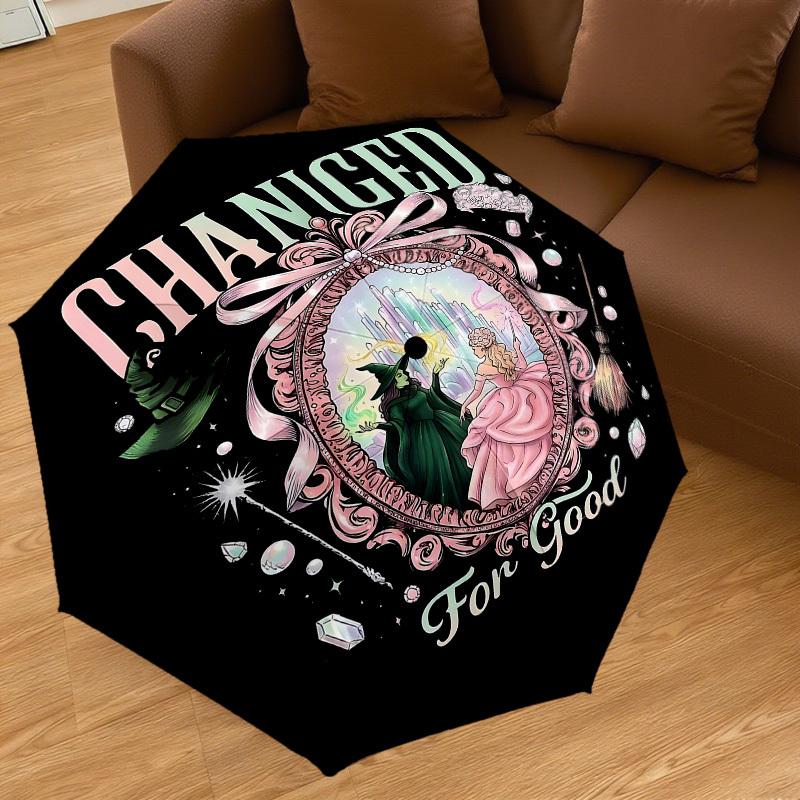 1PC Wicked Witch of the West, Dorothy Gale Automatic Open/Close Umbrella with Windproof, 8-Rib Sturdy Canopy, Durable Ribs, Fashionable Design,1285A