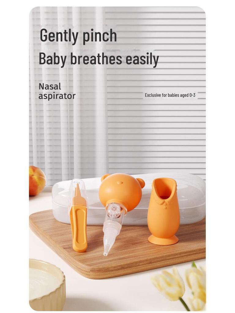 Baby Elephant Nasal Cleaner - Newborn Nose Suction Device for Infant Congestion