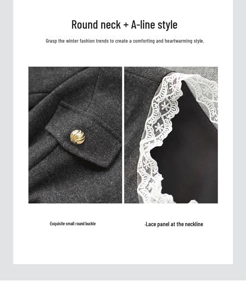 Elegant French Retro Style Waist-Hugging Dress for Women