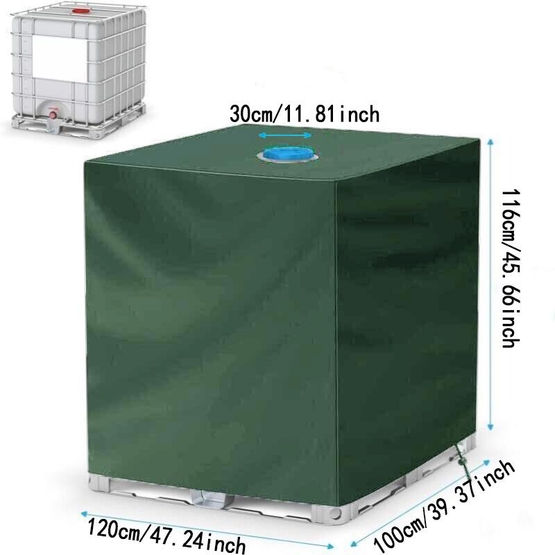 IBC Tank Protective Cover - 420D Oxford Cloth, 1000L, Sun & Dust Protection for Water Barrels