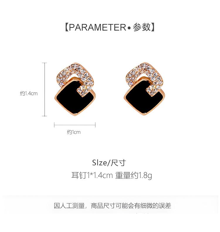 2026 Autumn/Winter Black Earrings