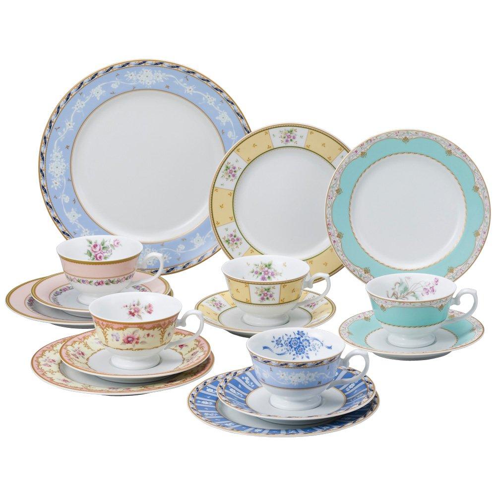 

NARUMI Floral Boutique Tea 16-Piece Set, Microwaveable, 41721-33461