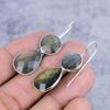 Labradorite Gemstone Handmade 925 Sterling Silver Jewelry Earring 1.77" M-2632