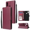 For Samsung A10S A20S Cellphone Cover Mobile Phone Shell Buckle Closure Cards Slots PU Leather Smart