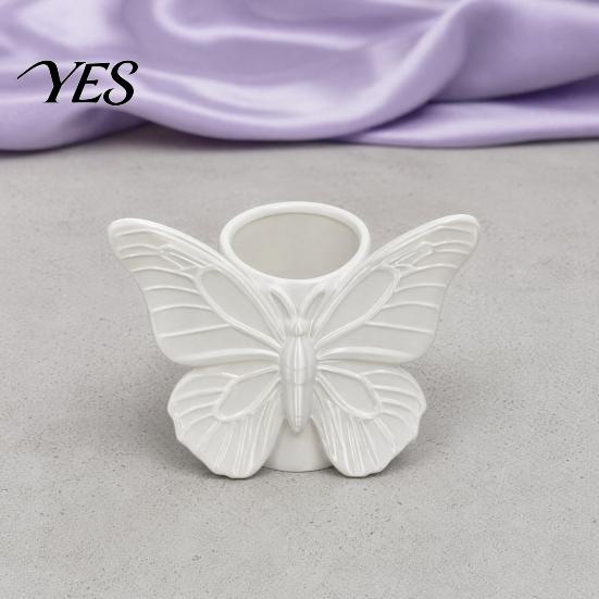 Desktop Storage Organizer 3D Printed Butterfly Pen Holder, Embossed Desk for Pencils Hollow Barrel Container Makeup Brushes, Large Capacity