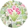 50 Pcs Ins-Style Green Girl Cute Cartoon Stickers Waterproof PVC Decorative Sticker Perfect for Notebook RecordingYourLife Store