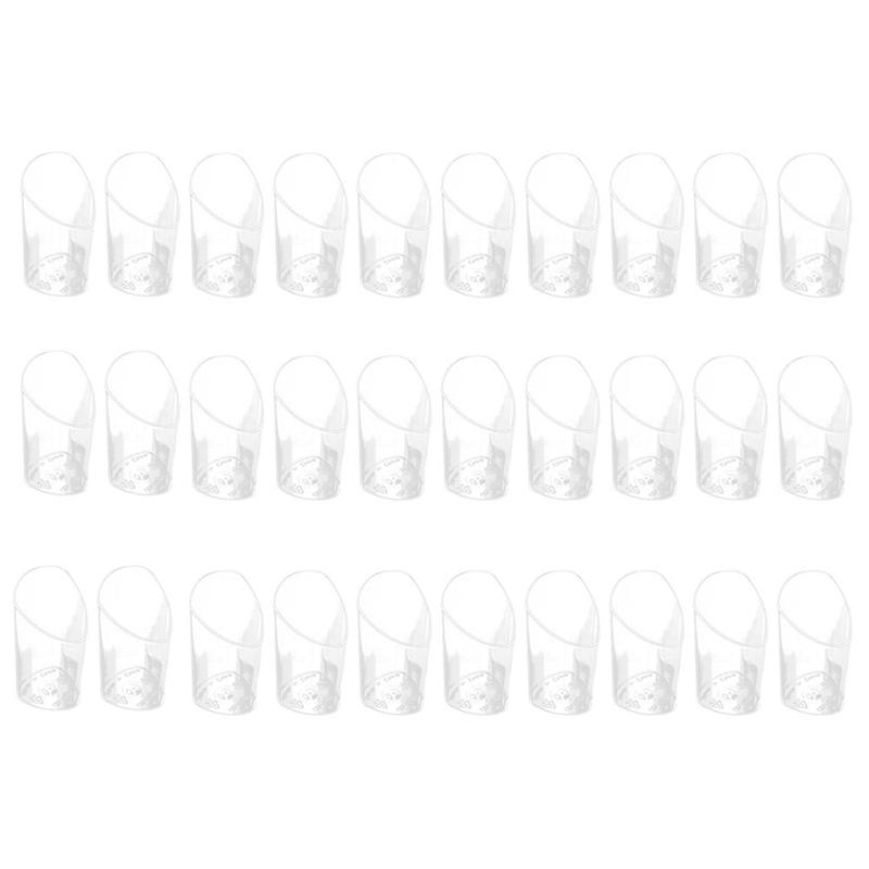 A62X 30Pcs 80Ml Mini Disposable Bevel Cake Cups Pudding Jelly Mousse Cup Appetizer Bowl for Home Dessert Shop Food Container
