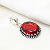 Garnet Jewelry Pendant, 925 Solid Sterling Silver Gemstone Jewelry, Handmade Pendant, For Wedding Gift