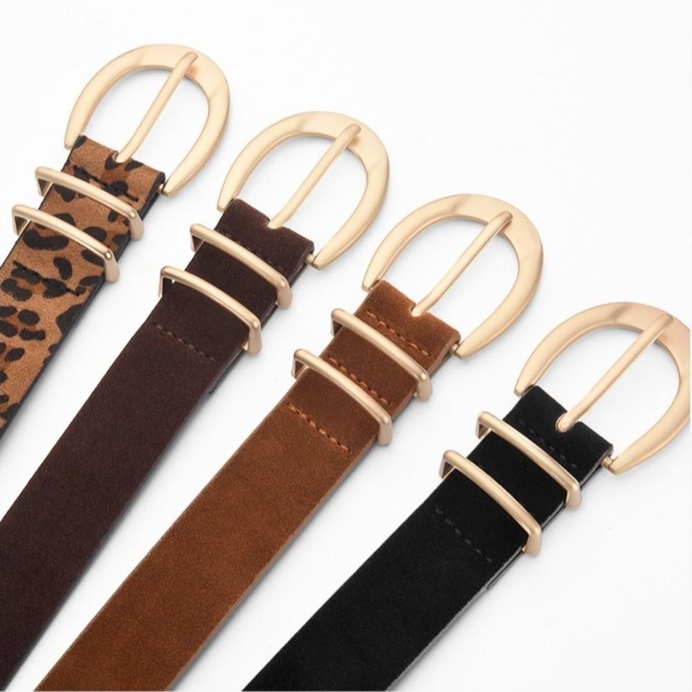 Texture Design PU Belt Multiple Colors Decorative Belt Trend Needle Buckle Belt Paired with Jeans