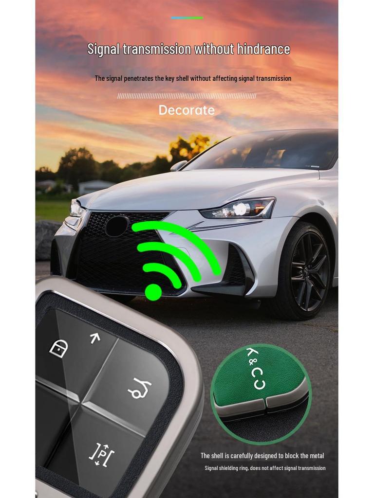 Lynk & Co 08 Schlüsselhülle 2023: Metall-Schnallen-Schutzhülle für 08EMP-Fernbedienung