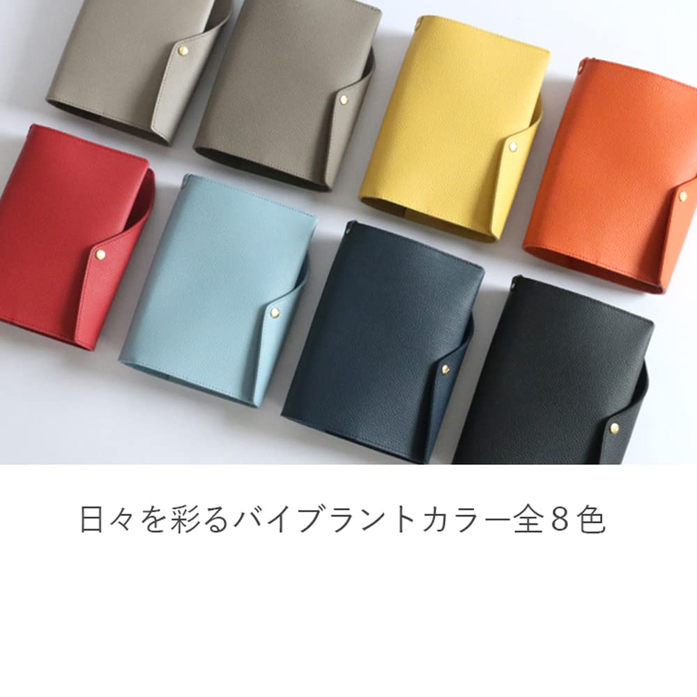 Vibrant A5 Planner Cover Made In Genuine Pen Pouch [HUKURO] (Booklet Type), Japan, Leather, Antibacterial, Holder, Leather, Men's, Women's, Business,