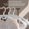 10pcs Adult Wide Shoulder Thickened Non-slip Clothes Hanger Household Clothes Rack Clothes Drying Rack Plastic Clothes Hanger