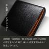 Two Bifold Wallet Coin Purse Popular Genuine Leather Cashless Compatible Small Wallet Red [C Q] Men's (Wine (PS))