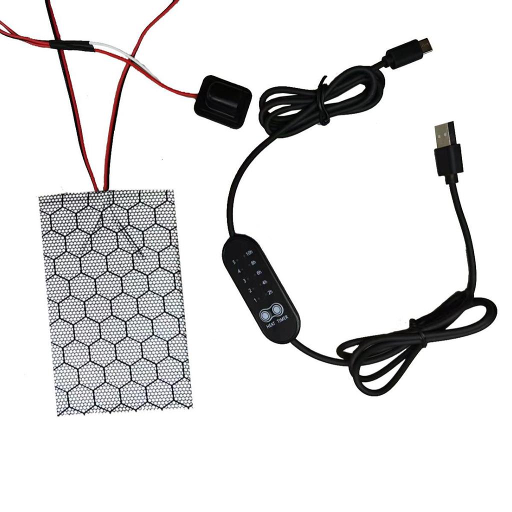 USB Graphene Pet Heating Pad, Adjustable & Washable