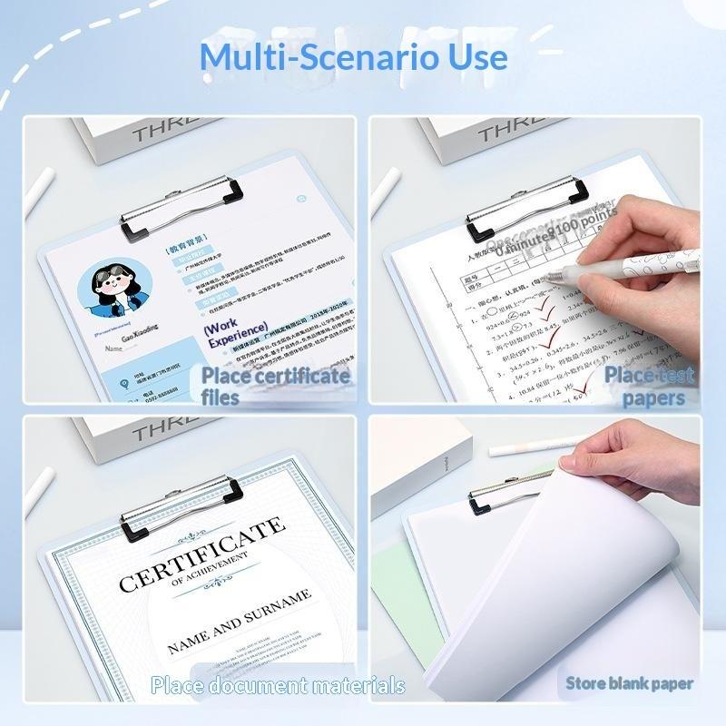 A5 Looseleaf Notebook Clipboard Lightweight Memo Pad Portable Paper Holder Bill Clip for Travel Office School Supplies