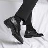 Fashion Male Wedding Dress Shoes Derby Shoes Classic Gentleman Oxfords Leather Shoes Fashion Casual Pointed Toe Formal Business Footwear