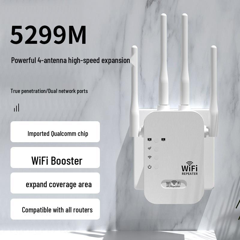 Wireless Signal Booster & Repeater: Amplifies and Extends Network Coverage