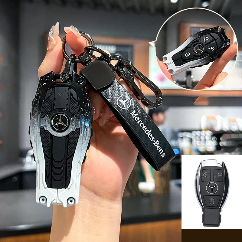 2025 Neue Auto-Fernbedienung Smart Key Hülle Abdeckung Für Mercedes Benz A B C E S Klasse C200 C300 E350 E260L W205 CLA CLS GLA GLC GLE GLS Zubehör