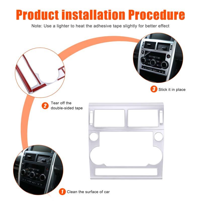 Per Land Rover Discovery Sport 2015-2019 Cornice Copri Pannello di Controllo CD, Bocchetta Aria Condizionata Console Centrale Auto