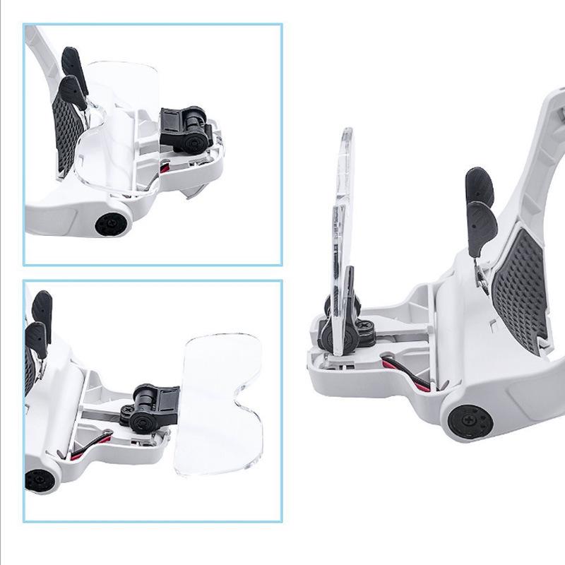 Head-Mounted Magnifier with Multi-Lens Options for Reading and Repair (Model: 9892B2C)