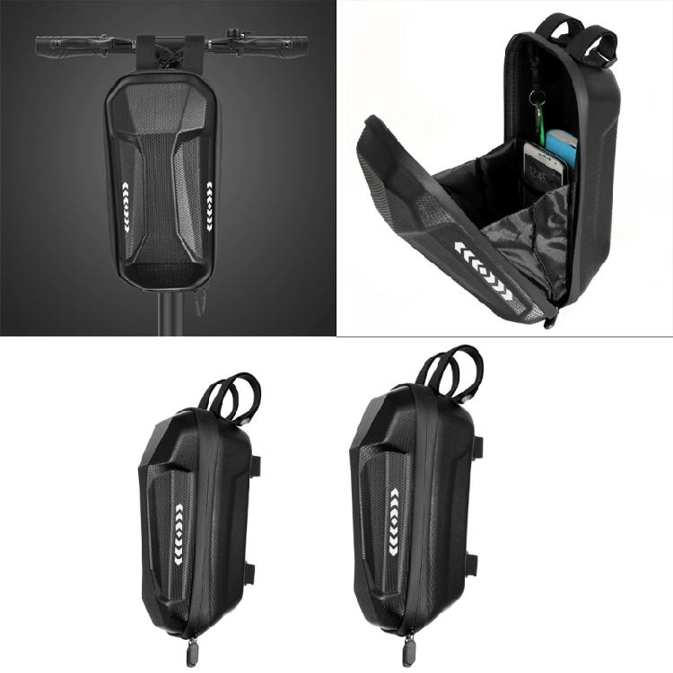 Waterproof Scooter Handlebar Bags Folding Bike Hard EVA Shell Scooter Frame Bag