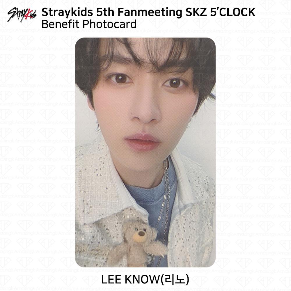 

Пятая встреча фанатов STRAY KIDS SKZ 5 CLOCK Официальная благотворительная фотокарточка MD KPOP K-POP Leeknow