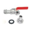 1/2Inch Garden Irrigation Brass Faucet Ibc Tank Water Tap Single Outlet Valve Replacement Antifreeze Outdoor Balcony Accessories
