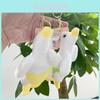 Adorable Plush Goose Keychain Doll Accessory Soft Pp Cotton Pink Yellow Blue