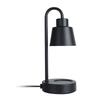 Lámpara de mesa con calentador de velas para decoración del hogar, dormitorio, color negro