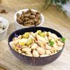 Coconut Bowl Nuts Holder Candy Container Shell Jewelry Storage Bamboo Wooden Office Fruit Snacks