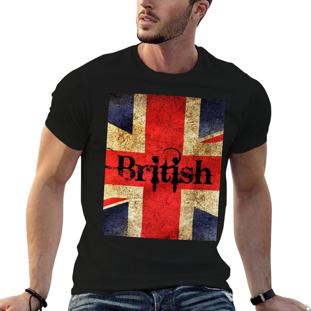 British - Union Jack T-Shirt cotton t shirts man 100% man t shirt cotton high quality t shirts