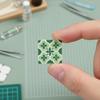 10Pcs 1:12 Dollhouse Furniture Simulation Square Floor Decoration Splicing Wooden Floor Diy Educational Pretend Play Toy
